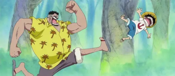 Garp og Luffy Anime Hvad ændrede Live Action One Piece ved historien