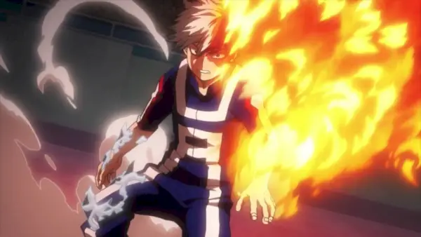 Shoto Todoroki è in fiamme