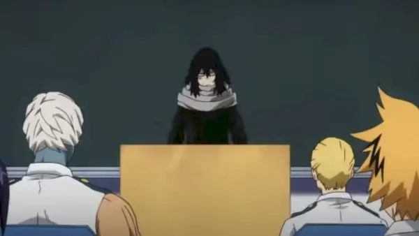 Eraserhead davanti alla sua classe