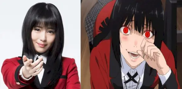 Live Action Anime sammenligning