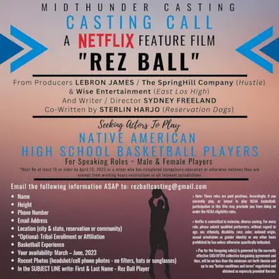 Rez Ball Casting-oproep