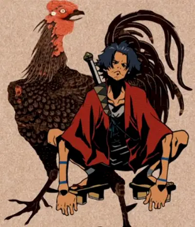 mugen con gallo