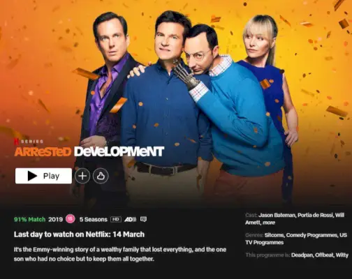 Desenvolupament arrestat deixant Netflix el març de 2023.webp