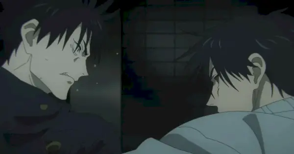 Megumi Fushiguro fighting his own estranged father, Toji Fushiguro in Episode 16 of Jujutsu Kaisen, Season 2