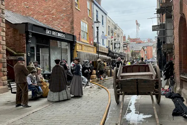 Filmando en Stockport. 10 de julio de 2024