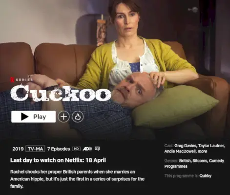 Avviso sulla rimozione di Cuckoo Netflix.webp