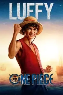 Plakat z jednoczęściową postacią Luffy'ego na żywo w serwisie Netflix