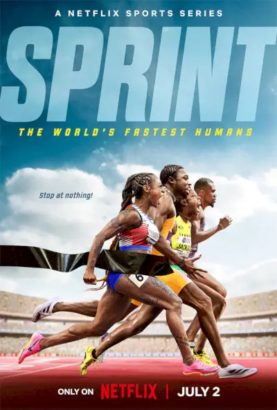 Poster Sprint Sports Docuseries od Drive To Survive Creator prihaja na Netflix julija 2024