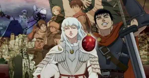 Guts, Griffith e o elenco de Berserk