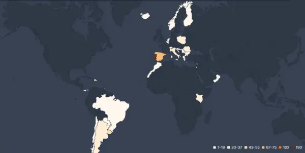 Mapa de popularidad de Turn Of The Tide Netflix.webp