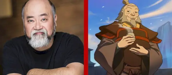 Paul Sun Hyung Lee jako wujek Iroh Awatar Netflixa „Ostatni mag powietrza”.