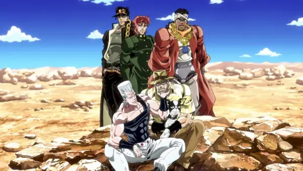 Gruppenfoto in JoJo