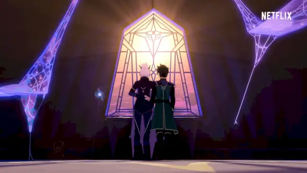 Cartazes da 6ª temporada de The Dragon Prince em escala