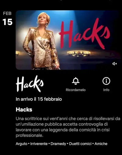 Hacks komen naar Netflix Italy.webp