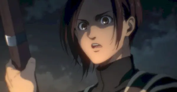 Carla Yeager v prvej epizóde Attack on Titan bola rozdrvená pod troskami a kričala