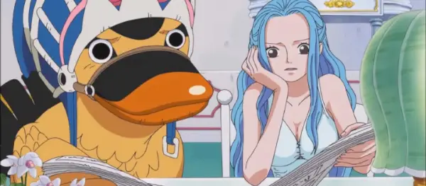 9 großartige Dinge, die wir kaum erwarten können, in der zweiten Staffel von One Piece auf Netflix zu sehen: Prinzessin Vivi und Karoo.webp