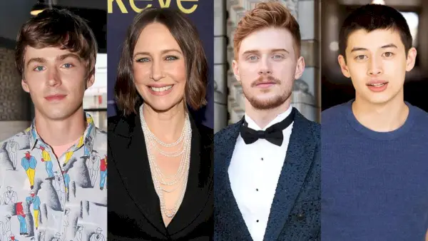 Miles Heizer Vera Farmiga Max Parker Liam Oh Split Getty H 2023