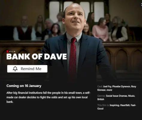 Fecha de lanzamiento de Bank Of Dave Netflix.webp