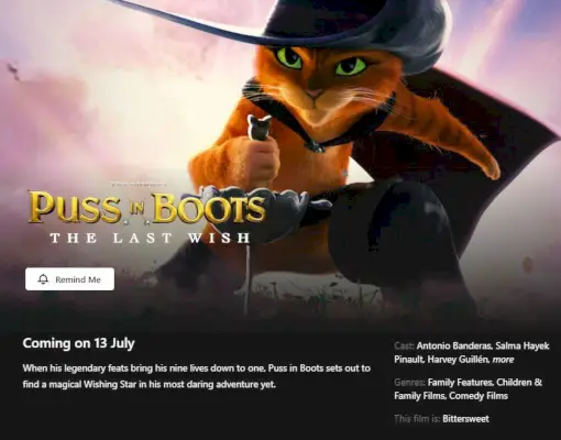 Gato de Botas, o último desejo, data de lançamento do Netflix.webp