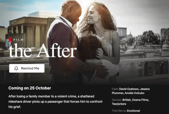 De Britse korte film The After komt in oktober 2023 naar Netflix