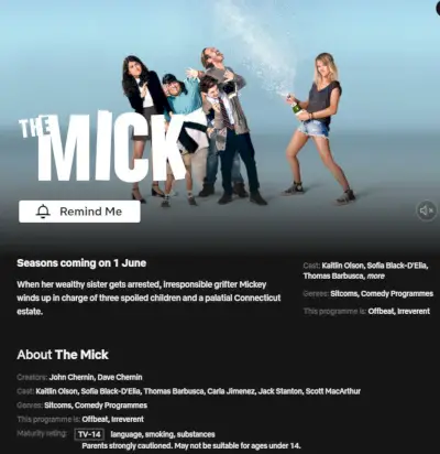 La fecha de lanzamiento de Mick Netflix.webp