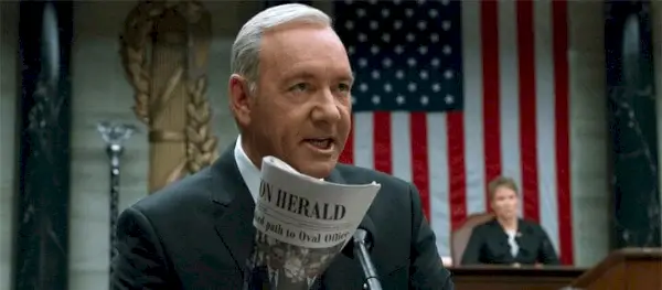 Bedste Netflix tv-skurke præsident Frank Underwood House Of Cards