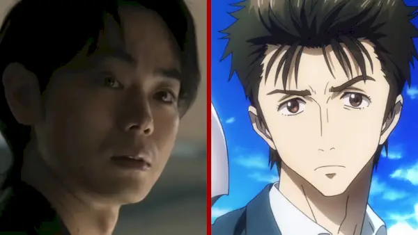 Parasute The Grey sesong 2 på Netflix fornyelsesstatus Shinichi Izumi Anime Comparison.webp