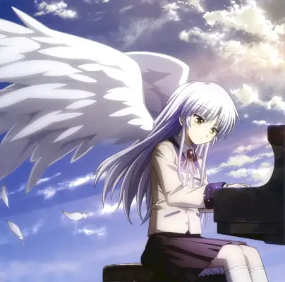 Kanade iz ritmova anđela sviraju klavir (P.A. Works)