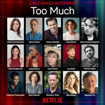 Too Much Cast -ilmoitus Netflix