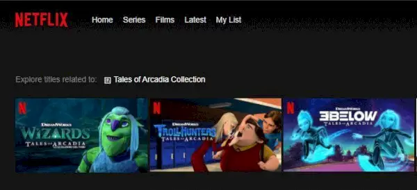 Tales Of Arcadia Netflix Search