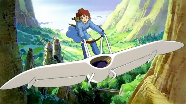 Nausicaa volant sur son planeur