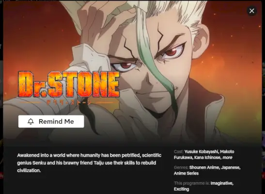 Dr Stone Netflix 2024 年 5 月.webp