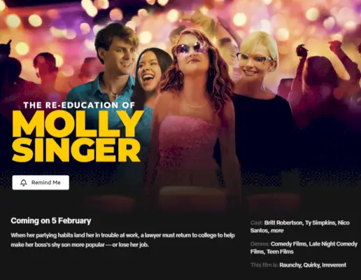 Film ‘The Re-Education of Molly Singer’ napoveduje Netflix SVOD prvenec za februar 2024