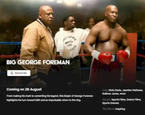 Big George Foreman Netflixin julkaisupäivä