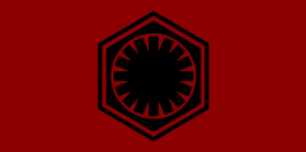 Het First Order Star Wars-symbool