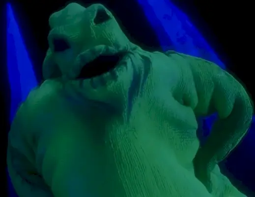 Een foto van de Oogie Boogie in Tim Burton