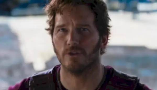 Un primer pla de Peter Quill