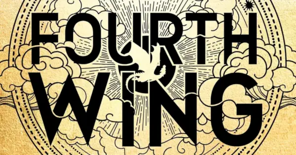 titolo della copertina per Fourth Wing di Rebecca Yarros