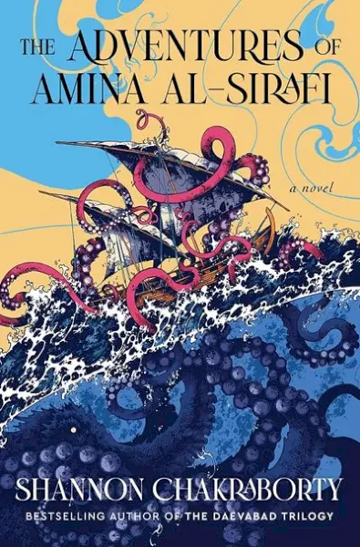 Le avventure di Amina Al-Sirafi di S.A. Chakraborty. Immagine: Harper Voyager.