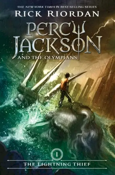 Kradljivac munje Rick Riordan. Percy Jackson, roman broj 1. Slika: Disney-Hyperion.