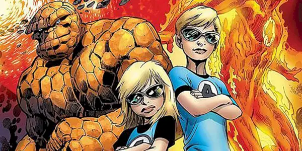 فرانكلين وفاليريا ريتشاردز في فيلم Fantastic Four Secret Invasion #3