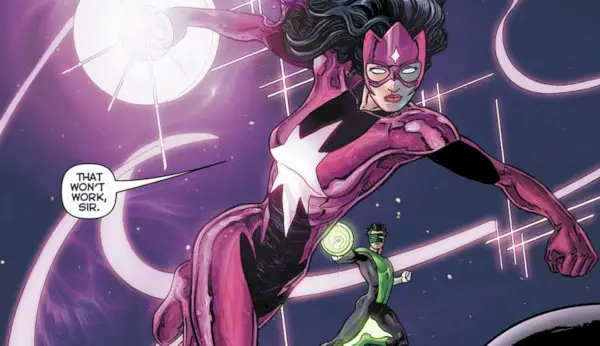 Violette lantaarn in DC Comics en betekenis.