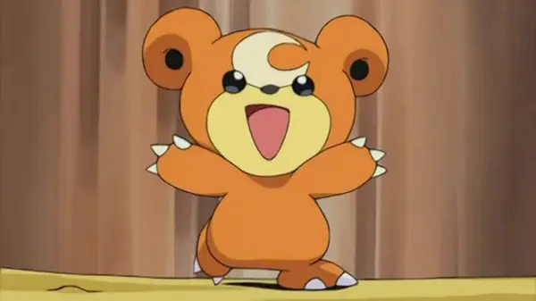 Teddiursa somrient feliç (The Pokemon Company)