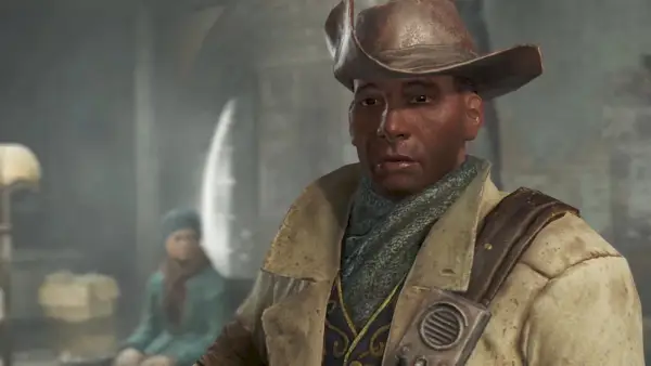 Preston Garvey i jacka och hatt (Bethesda)