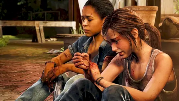 Yaani King ca Riley și Ashley Johnson ca Ellie în jocul The Last of Us