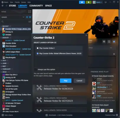 Få tilgang til Counter-Strike: Global Offensive demoviser