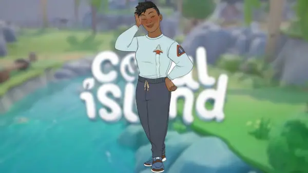 Aaliyah bloost op Coral Island