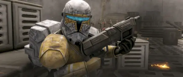 Kloonikapteeni Gregor elokuvassa The Clone Wars