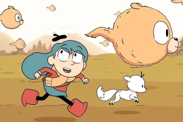 Hilda corre accanto ad alcune creature fantastiche (Netflix)