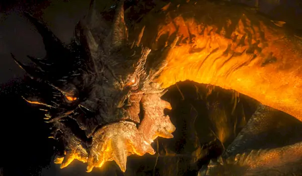 O dragão Smaug em O Hobbit: A Desolação de Smaug